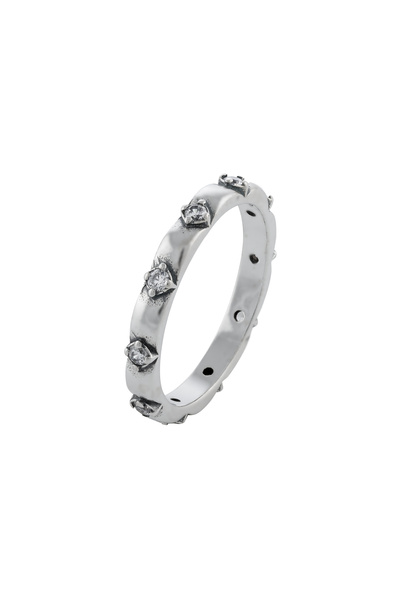 Sonis Silver Inel din argint 925 vintage cu cubic zirconia, transparentă