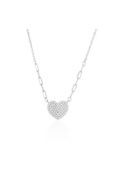 Sonis Silver Lanț din argint 925 rodiat cu cubic zirconia, transparentă - 41 ...