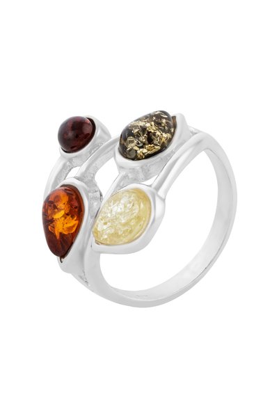 Sonis Silver Inel din argint 925 cu chihlimbar