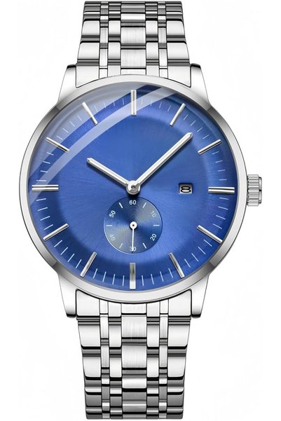 GENERAL Quartz Movement Wrist Watch Water Resistant Men's Watch Stainless Ste...