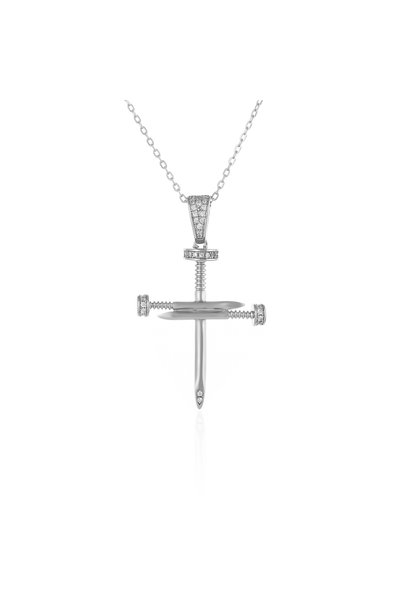 Sonis Silver Lanț din argint 925 rodiat cu cubic zirconia, transparentă - 40 ...