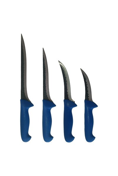 OEM Set de 4 cuțite profesionale de măcelărie, 1 cuțit de tăiat de 25 cm, 1 c...