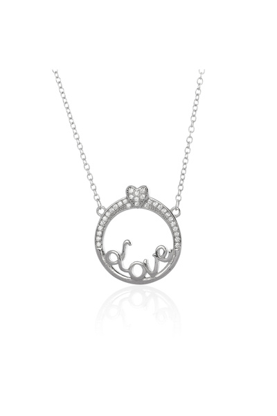 Sonis Silver Lanț din argint 925 rodiat cu cubic zirconia, transparentă