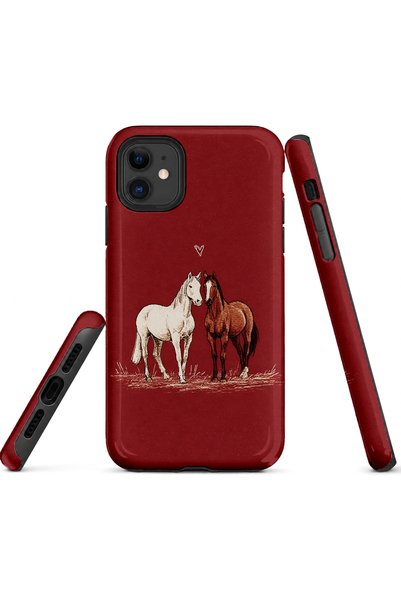 EDELFU متوافق مع iPhone 11 - غطاء مزدوج الطبقات، غطاء حماية ذو سطح لامع