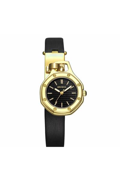 Brosha Elegant Women's Wristwatch with Leather Strap