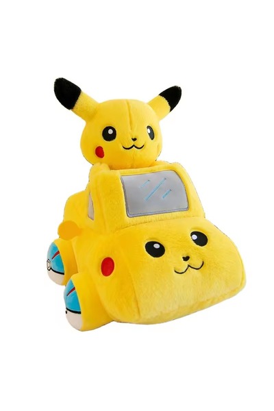 Generic Jucărie de pluș Pokémon Pikachu – Mașină galbenă