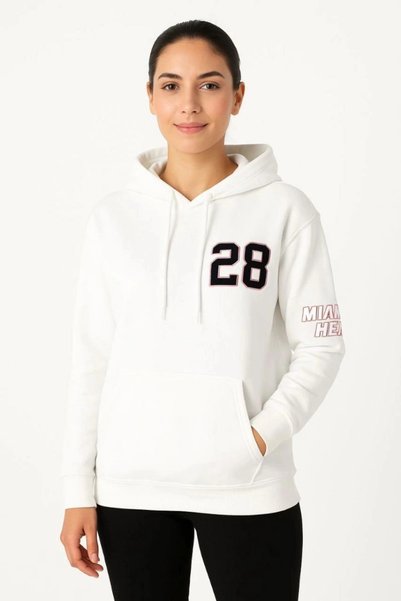 Marche Bien Women's Hooded Sweatshirt with Kangaroo Pocket, 3 Thread Cotton P...