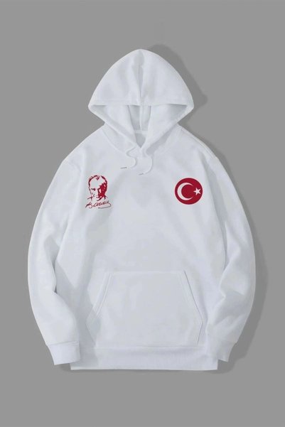 Marche Bien Marchè Bien Men's 10 Kasıma Special 3 Thread Hooded Printed Sweat...