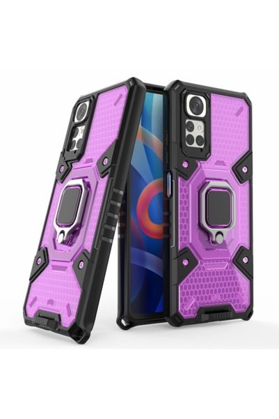 OEM Θήκη TPU με Σκληρή Πλάτη και Δαχτυλίδι για Xiaomi Redmi Note 11 4G - Μωβ