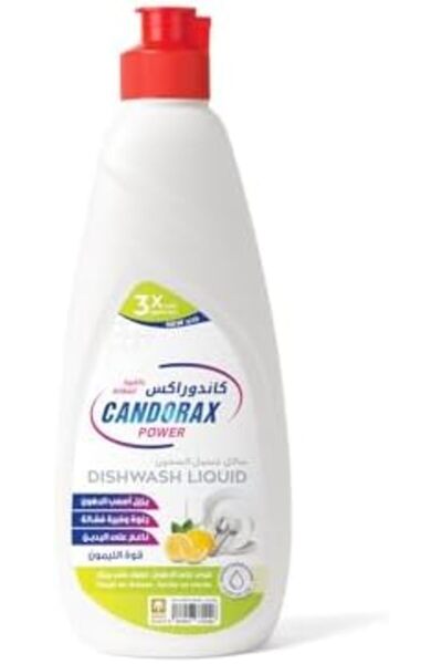 candorax سائل غسيل الصحون القوي، برائحة الليمون، 1 لتر