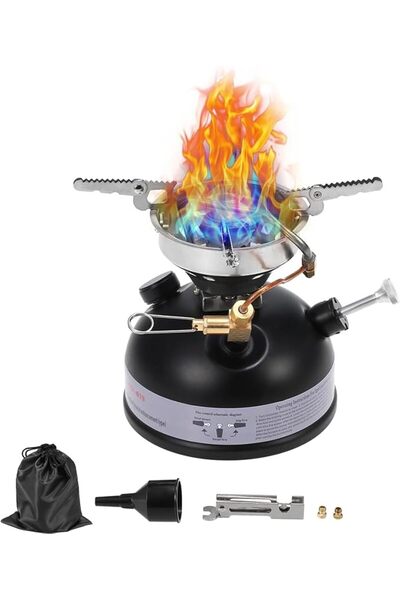 NovalLife Portable Outdoor Camping Mini Gasoline Stove, Liquid Fuel Diesel Oi...