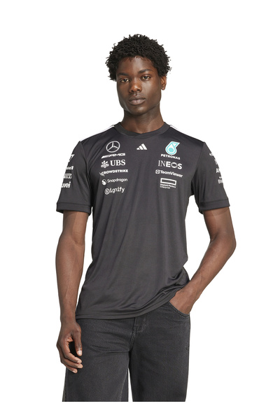adidas JW5361 MER DR JSYB RM Tricou negru cu guler rotund pentru bărbați