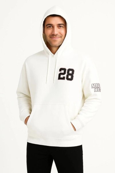 Marche Bien Marchè Bien Men's Hooded Sweatshirt with Kangaroo Pocket, 3 Threa...
