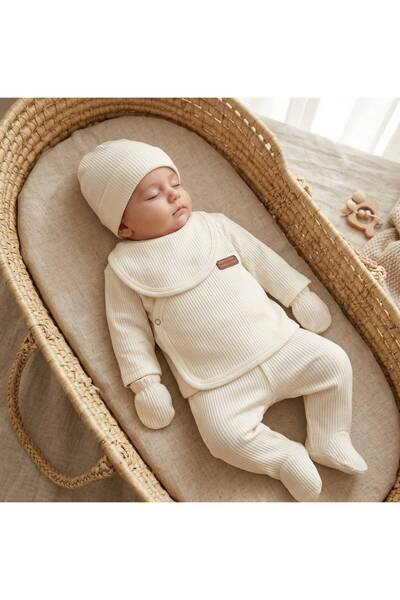 PAZEN MODA Ocean Bebe Certified, Embroidered, Detailed, Cotton, Double-Breast...