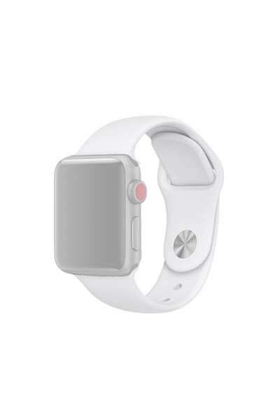 OEM Λουράκι Σιλικόνης για Apple Watch 42/44/45/46/49mm, S/M, Λευκό
