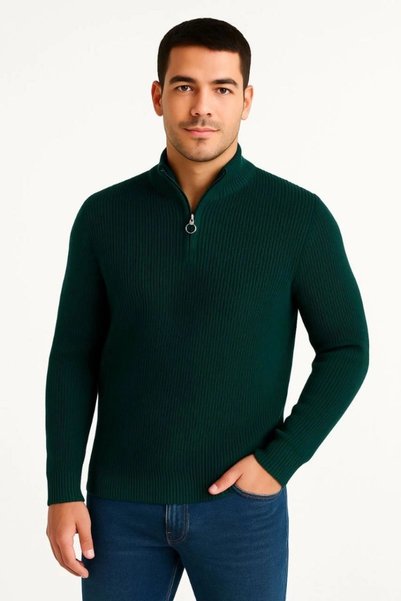 Marche Bien Marchè Bien Men's Half-Zip Knitwear Sweater Thessaloniki Knit Sta...