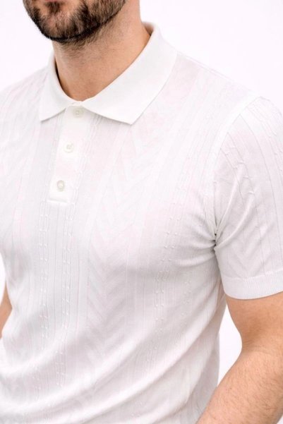 Modayakamoz Men's Summer Knitwear T-Shirt Short Sleeve Polo Collar Buttoned T...