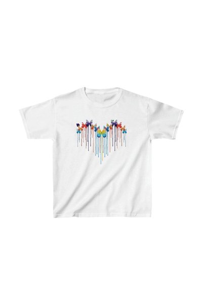 Marche Bien Children's Unisex Printed T-Shirt - White