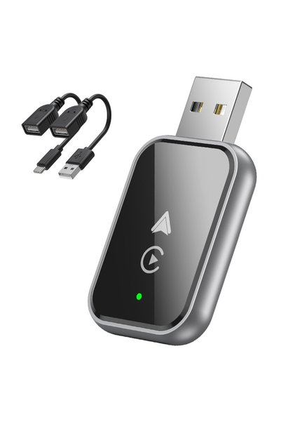 OEM Ασύρματος Αντάπτορας CarPlay και Android Auto 2 σε 1 με USB, Wi‑Fi και Bl...