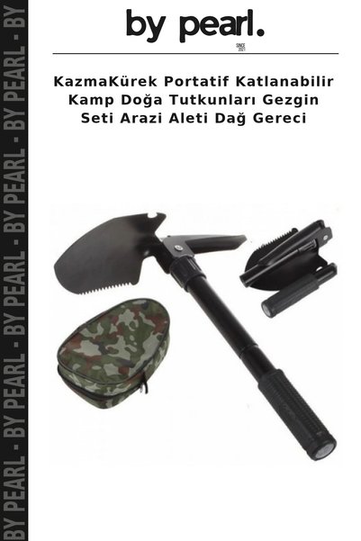 By Pearl KazmaKürek Portatif Katlanabilir Kamp Doğa Tutkunları Gezgin Seti Arazi Aleti Dağ Gereci