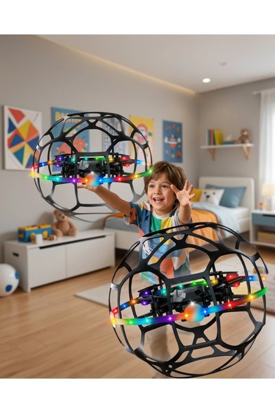 Nemere Futbol Topu Tasarımı Drone LED Işıklı UCZZTOPDRONE-1