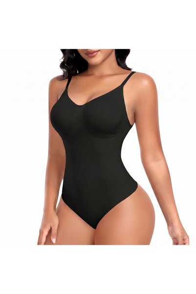 OtherMax Body Modelator Femei Fără Cusături Slăbitor Negru 3XL