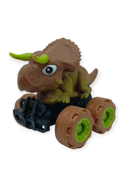 Angel Of Life Frictional Dinosaur Cars 12 cm - H-20 - Triceraptors - Brown