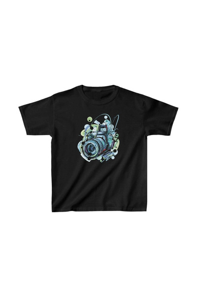 Marche Bien Unisex Kids Printed T-Shirt - Black