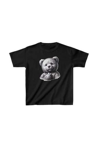 Marche Bien Unisex Kids Printed T-Shirt - Black