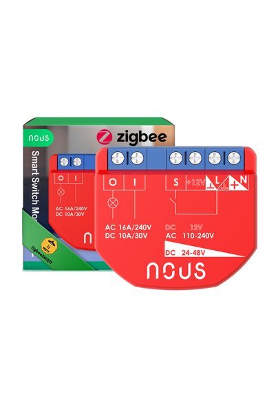 Nous B1Z έξυπνο ρελέ, Zigbee 3.0, 1 κανάλι, επαφές χωρίς δυναμικό περιθώριο, ...