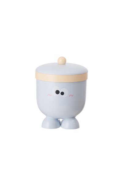 Generic Brand Cartoon Design Desktop Trash Can with Lid, Blue