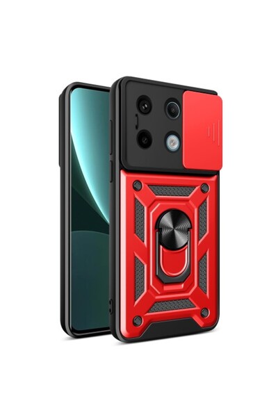 OEM Θήκη με Πορτάκι Κάμερας & Δαχτυλίδι για Redmi Note 13 Pro 5G / Poco X6 5G...