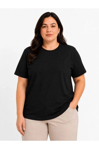 Marche Bien Women's Oversized Basic T-Shirt with Crew Neck Comfortable Fit - ...