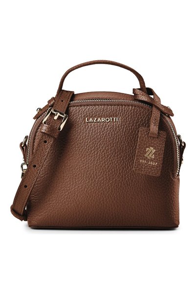 Lazarotti Kožená crossbody kabelka Bologna, koža, 17 cm