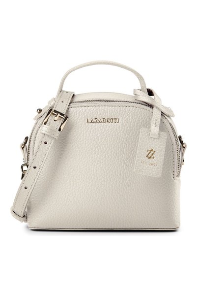 Lazarotti Kožená crossbody kabelka Bologna, koža, 17 cm