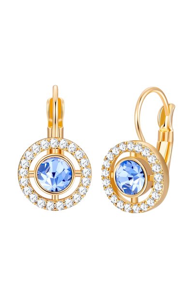 Lulu & Jane Cercei fashion tip picătură, din aur galben, cu zirconiu, cristal...