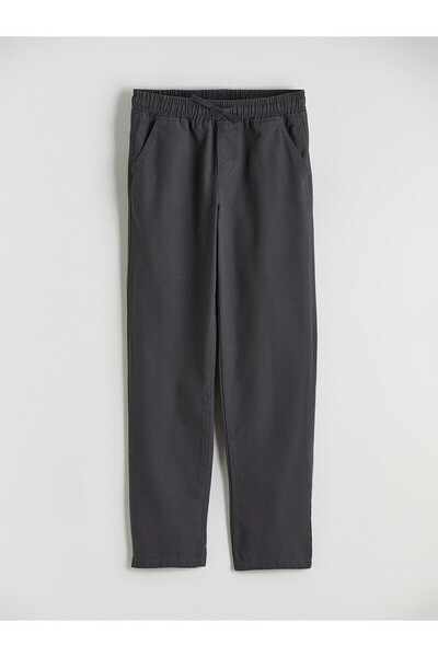 LC Waikiki Nevavm Farkıyla Lcw Kids Anthracite Elastic Waist Boys' Trousers