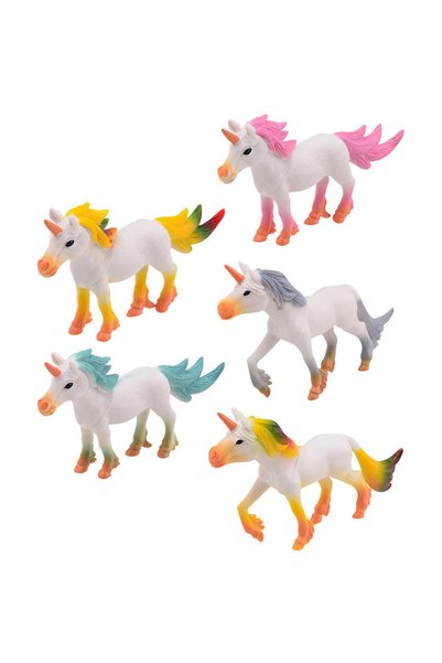 Generic Brand Set 5 figurine din cauciuc - Unicorni