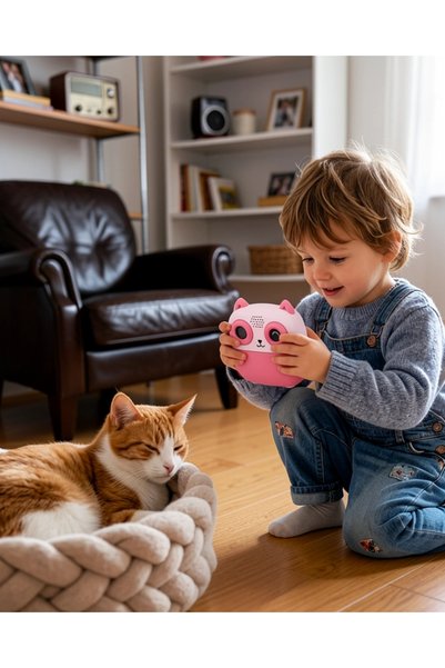 Nemere Çocuk Fotoğraf Makinesi 5 Rulo Kağıt 6 Kalem Setli UCZZZS5PRİNTERKAMERA-3