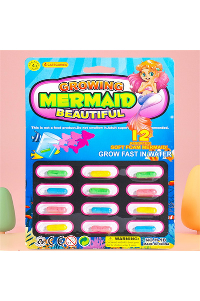Choice 1 Pcs Mermaid Bubble Swelling Capsules Bath Toy Absorbent Sponge That ...