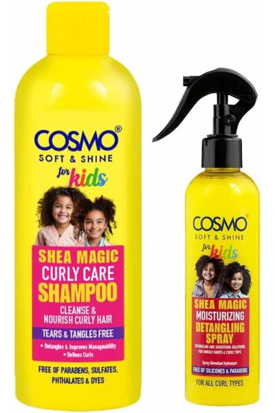 CD Cosmo Designs Cosmo Soft & Shine For Kids Shea Magic Hair Care Set | 480ml...