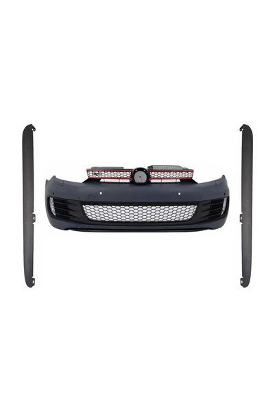 tuningset Предна броня със странични прагове, подходяща за VW Golf 6 2008-201...