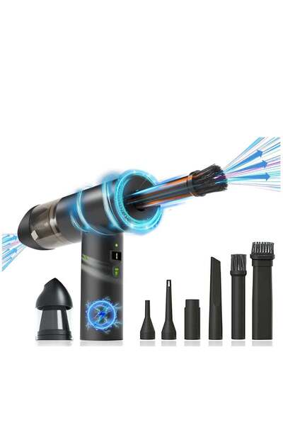Arabest Vacuum, 2-in-1 Electric Air Duster &, 120, 000 RPM, 12, 000 Pa Suctio...