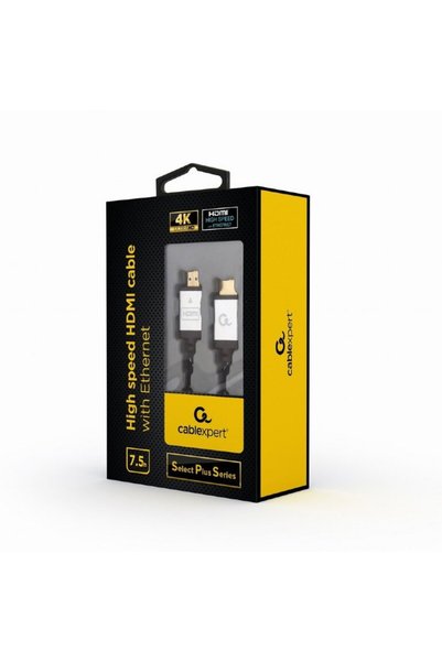 Gembird Cablu Καλώδιο HDMI υψηλής ταχύτητας με Ethernet Σειρά Select Plus, 7,5μ