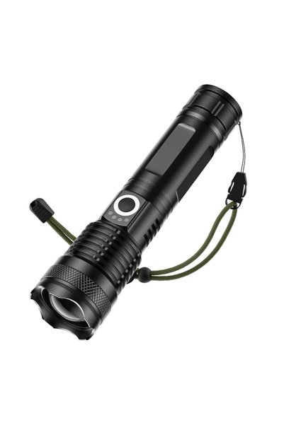 Generic Brand Lanterna de mână, Lanterna LED reîncărcabilă, Zoom, 500 Lumeni,...