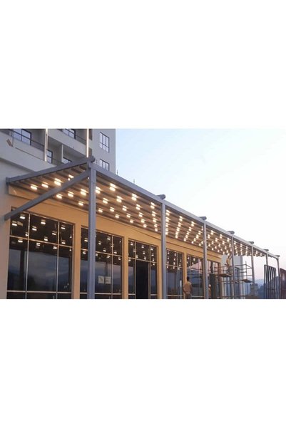 LEKOLED Pergola LED Aydınlatma 24V 20cm Tente Pergola LED Modül Günışığı Oval 10 adet