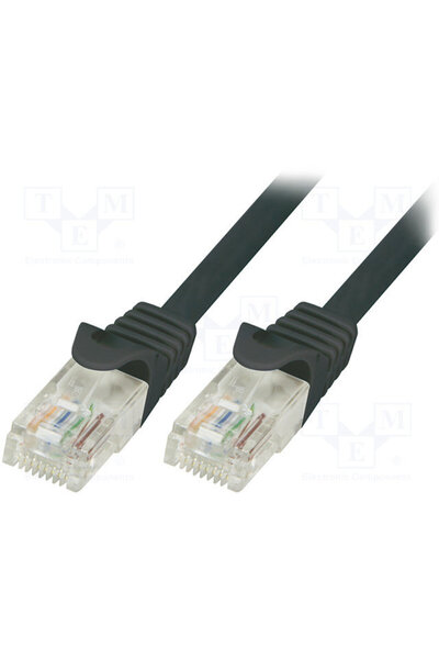 LogiLink Cablu F/UTP CP2083S, Patchcord, CAT.6, 7.5m (Negru)