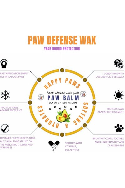 StarDotHash Pet Paw Balm – Natural Coconut Moisturizer for Dogs & Cats | Soothes Dry, Cracked Paws & Nose | Safe for Licking | Year-Round Protection for Hot & Cold Weather