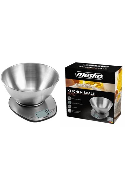 MESKO Kitchen Scale, MS3152, 5 Kg, Stainless Steel, Silver