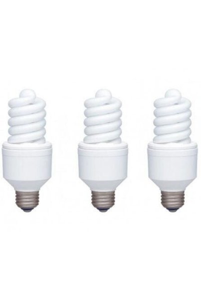 PANASONIC Set 3 becuri economice EFD18E27HD-3, putere lampa 18W, echivalent p...